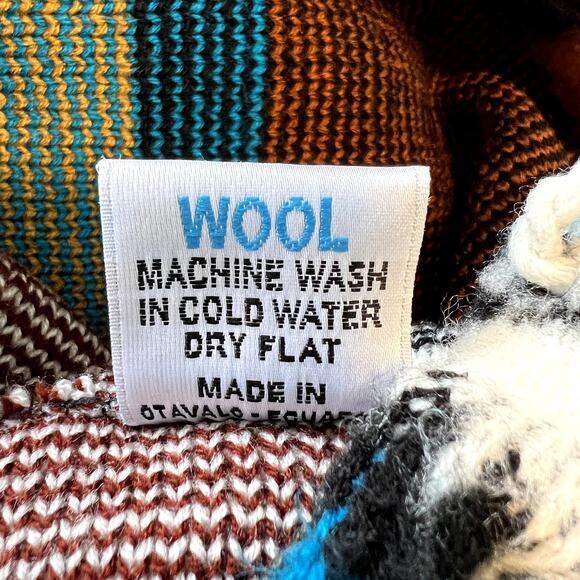 Yari Artesanias Girls Kids Size 10 Full Zip Hooded Wool Sweater Jacket - Picture 13 of 13